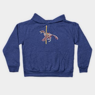 Carousel Dinosaur Feathered Raptor Kids Hoodie